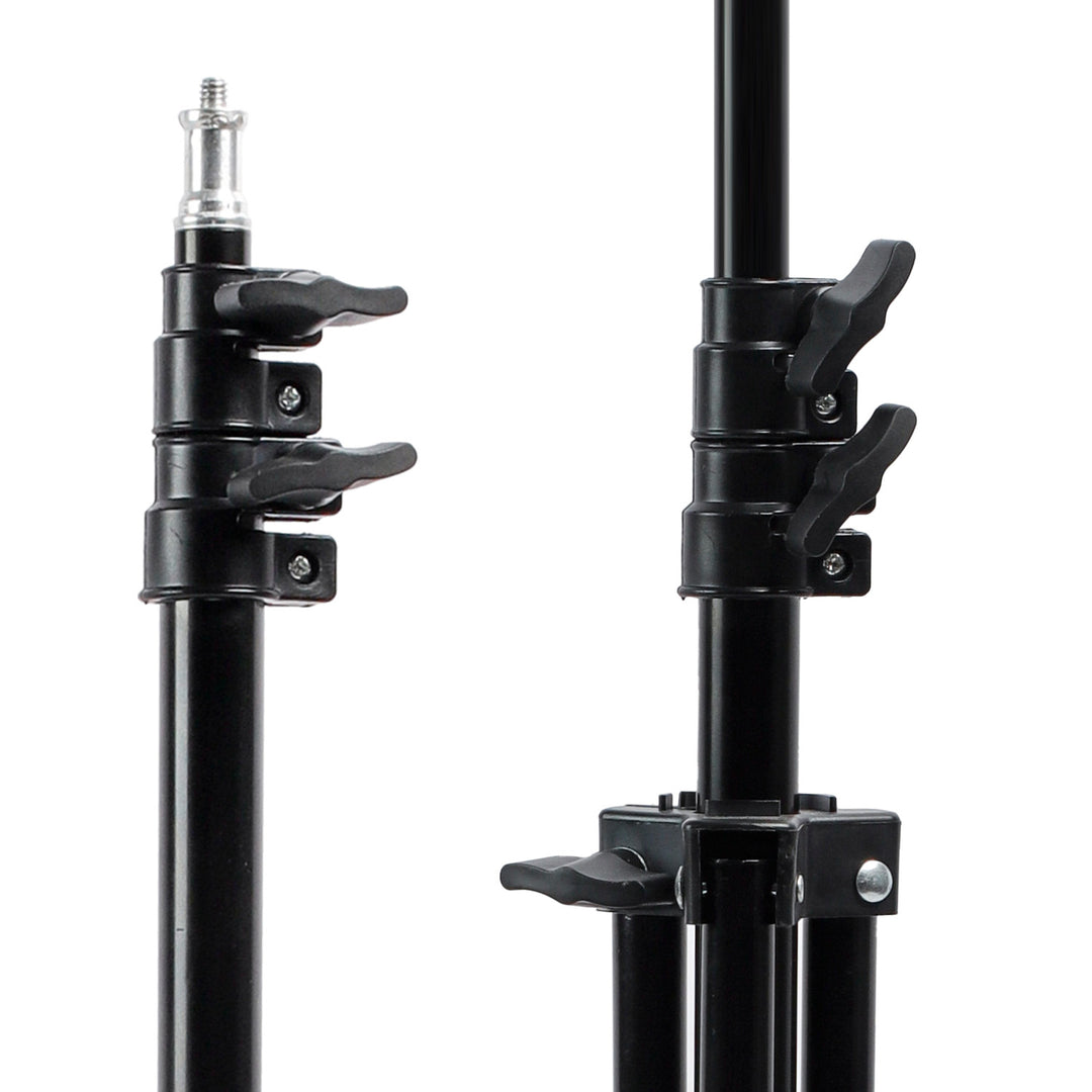 Maclean MC-163 stativo Treppiede per anello luminoso da 12 "altezza regolabile 62-190 cm Supporto per lampada con capacità di carico di 3 kg stativo per luce