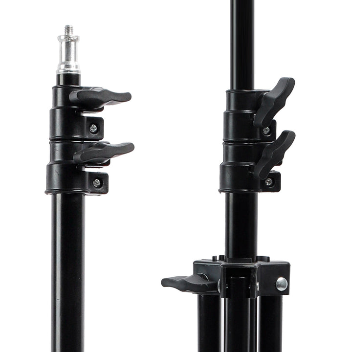 Maclean MC-163 stativo Treppiede per anello luminoso da 12 "altezza regolabile 62-190 cm Supporto per lampada con capacità di carico di 3 kg stativo per luce