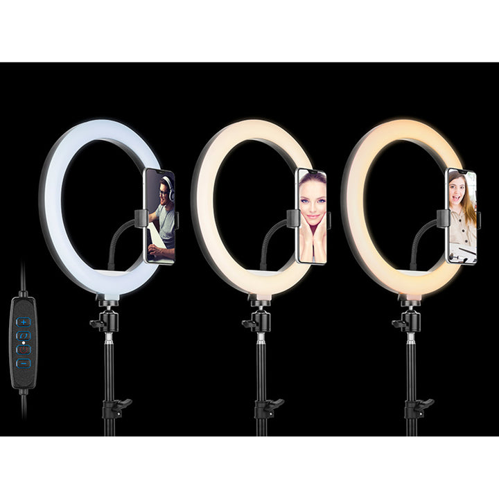 Luce ad anello RING 30cm TRACER con treppiede da 210cm