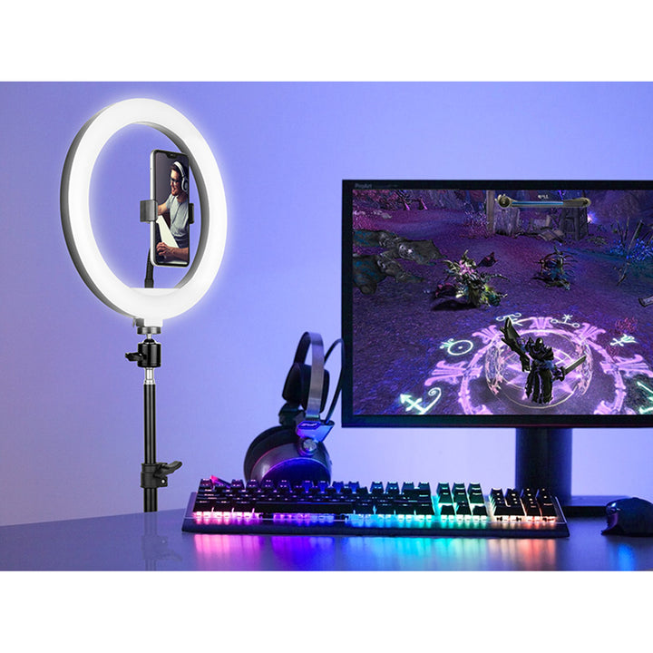 Luce ad anello RING 30cm TRACER con treppiede da 210cm