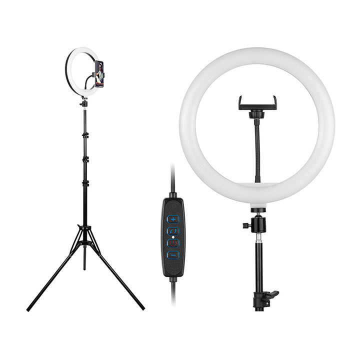 Luce ad anello RING 30cm TRACER con treppiede da 210cm
