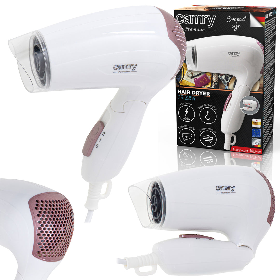 Asciugacapelli 1200W Camry CR 2254 2 livelli di controllo della potenza