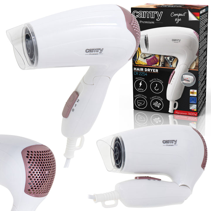Asciugacapelli 1200W Camry CR 2254 2 livelli di controllo della potenza