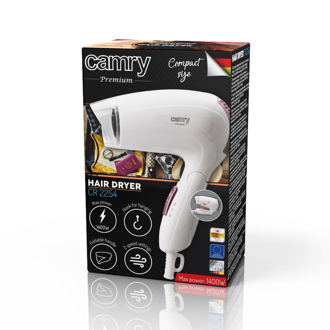 Asciugacapelli 1200W Camry CR 2254 2 livelli di controllo della potenza