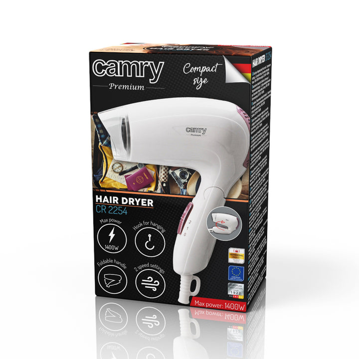Asciugacapelli 1200W Camry CR 2254 2 livelli di controllo della potenza