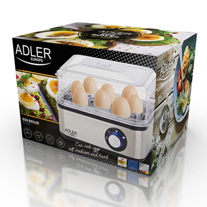 Cuocipasta automatico per la cottura di 8 uova Adler AD 4486 800W