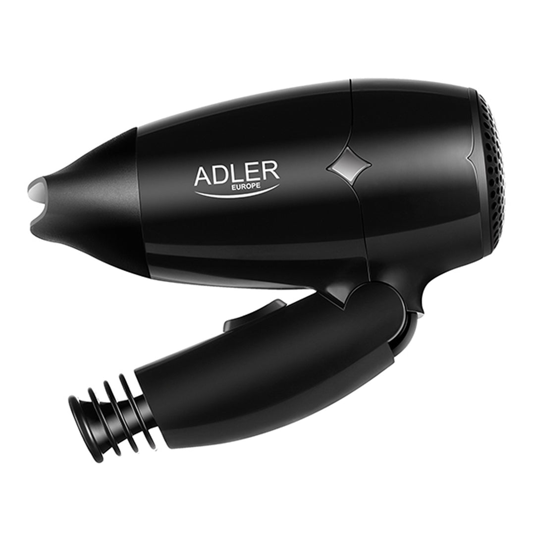 Asciugacapelli Adler, manico pieghevole, ergonomico, 1400 W, AD 2251