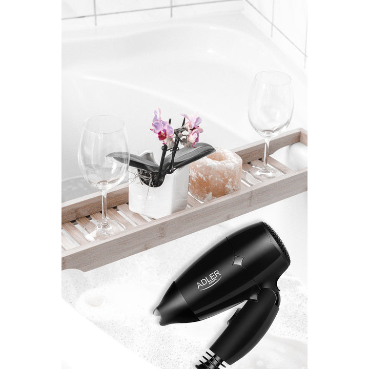 Asciugacapelli Adler, manico pieghevole, ergonomico, 1400 W, AD 2251