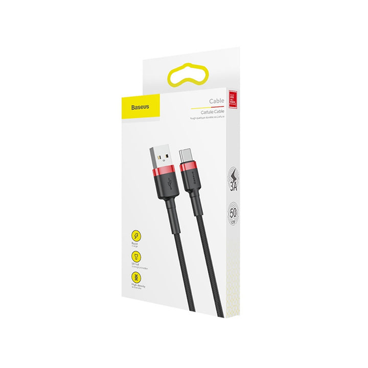 Cavo Baseus, USB tipo C, lunghezza 50 cm, 3A, nero, BASKBK46595
