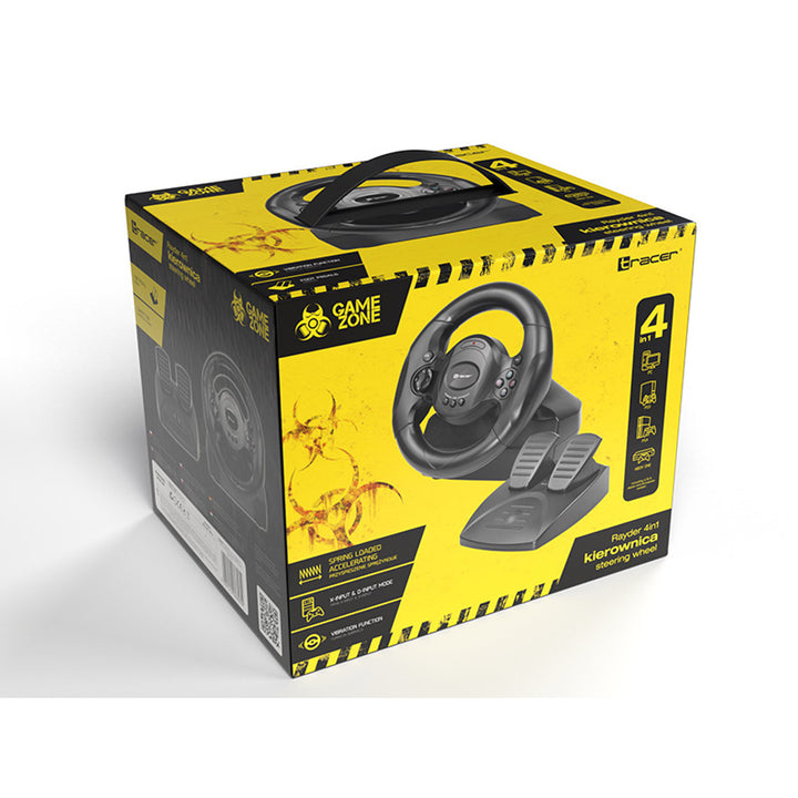 Volante 4 in 1 PC / PS3 / PS4 / Xone Tracer Rayder TRAJOY46765 12 pulsanti Pedaliera