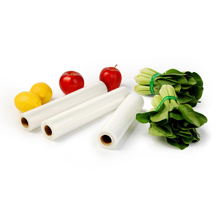 Set universale di fogli Camry per macchine sottovuoto (2 rotoli 28x300 cm + 3 rotoli 20x300 cm)