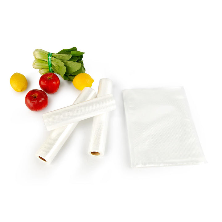 Set universale di fogli Camry per macchine sottovuoto (2 rotoli 28x300 cm + 3 rotoli 20x300 cm)
