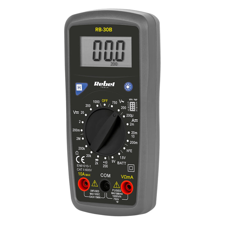 Rebel Tools RB-30B misuratore universale digitale cavi di misura