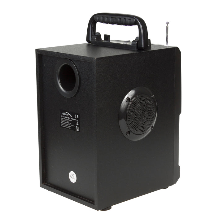 Altoparlante bluetooth portatile / radio / SD / MMC / ingresso aux / USB / illuminazione / telecomando / antenna telescopica / connettore microfono