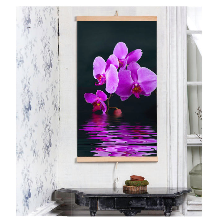 Riscaldatore a infrarossi - pannello riscaldante flessibile 430W TRIO modello 17 miracolo viola, dimensioni 100x57cm con regolatore