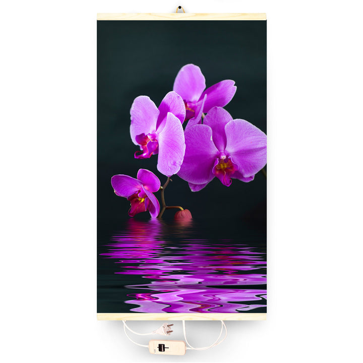 Riscaldatore a infrarossi - pannello riscaldante flessibile 430W TRIO modello 17 miracolo viola, dimensioni 100x57cm con regolatore