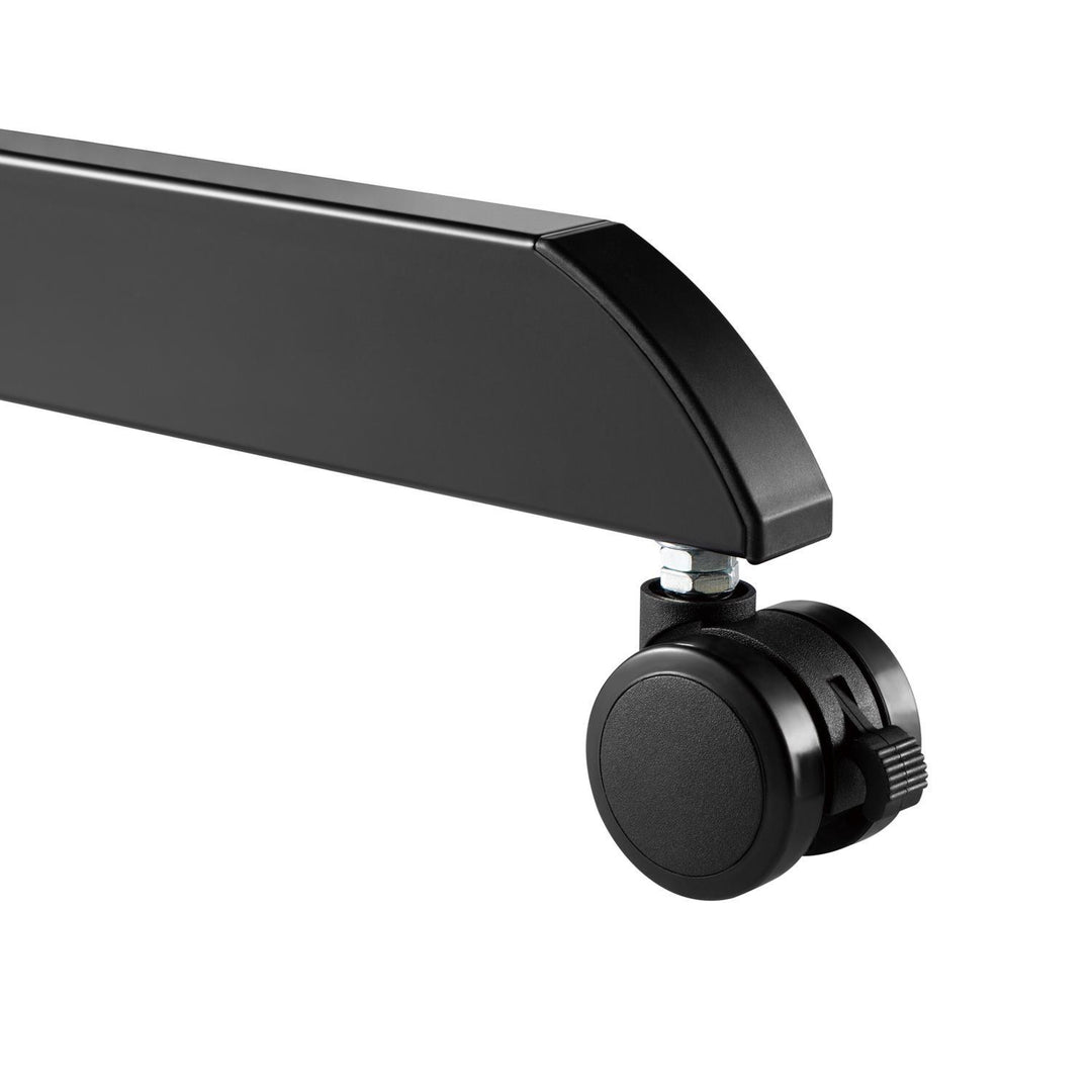 Scrivania per laptop regolabile in altezza con ruote e scrivania sit-stand con un cassetto Altezza regolabile fino a max. 113cm max. 8kg (Nero)