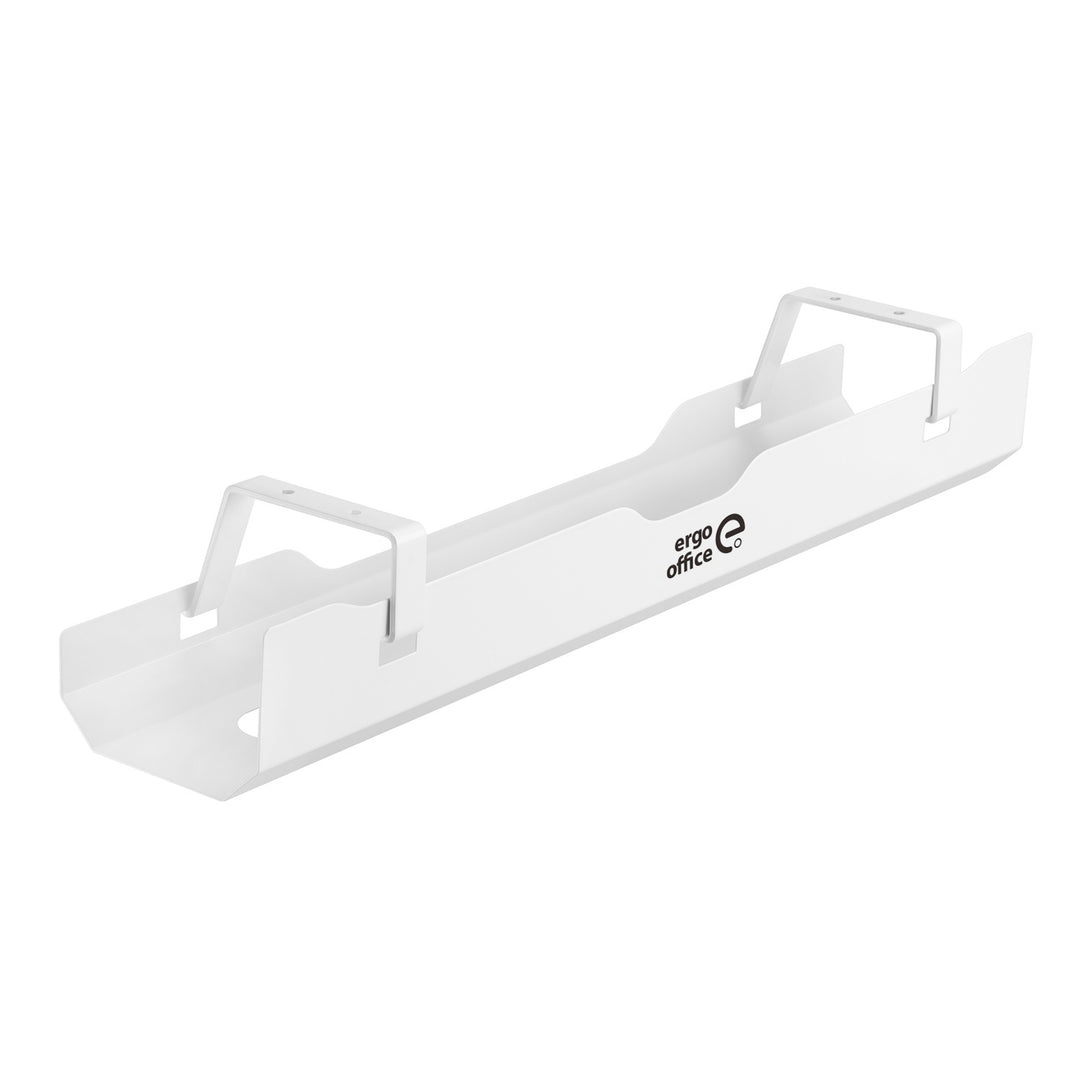 Organizzatore da scrivania Sotto Scrivania Cavo Organizzatore Sotto Desk Mount Cavo di Gestione Vassoio Bianco