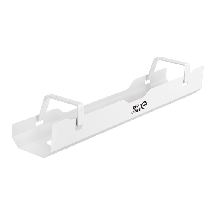 Organizzatore da scrivania Sotto Scrivania Cavo Organizzatore Sotto Desk Mount Cavo di Gestione Vassoio Bianco