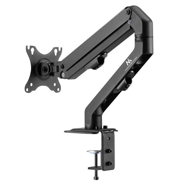 Maclean MC-906 Supporto per monitor con molla a gas 17"-27" Supporto da scrivania braccio per monitor girevole, inclinabile e ruotabile VESA 75x75 100x100 fino a 8 kg