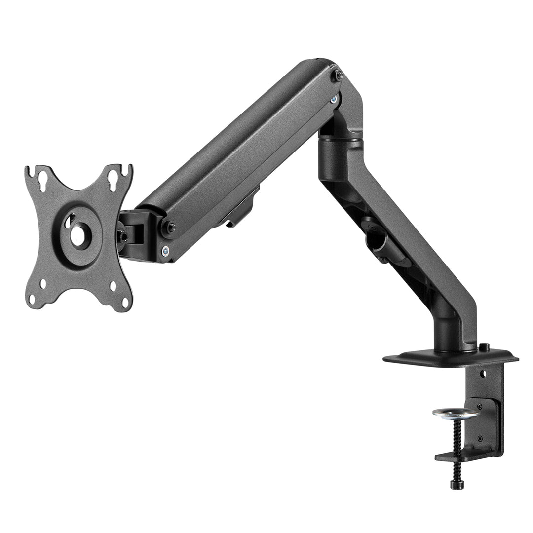 Maclean MC-906 Supporto per monitor con molla a gas 17"-27" Supporto da scrivania braccio per monitor girevole, inclinabile e ruotabile VESA 75x75 100x100 fino a 8 kg