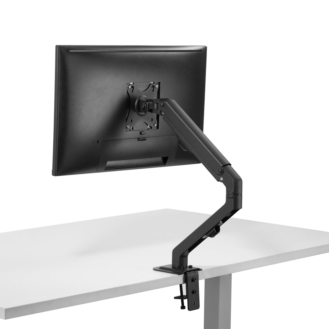 Maclean MC-906 Supporto per monitor con molla a gas 17"-27" Supporto da scrivania braccio per monitor girevole, inclinabile e ruotabile VESA 75x75 100x100 fino a 8 kg