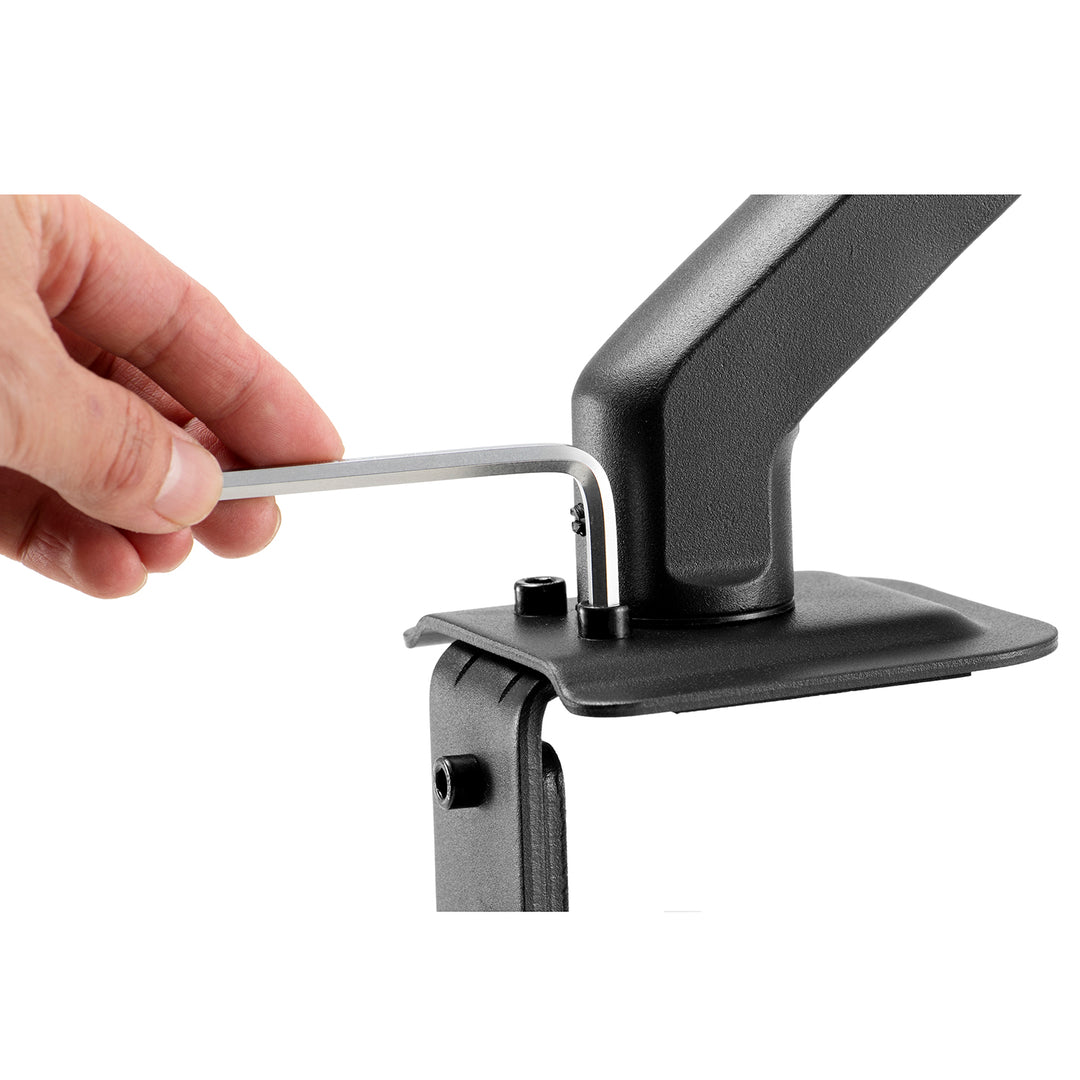 Maclean MC-906 Supporto per monitor con molla a gas 17"-27" Supporto da scrivania braccio per monitor girevole, inclinabile e ruotabile VESA 75x75 100x100 fino a 8 kg