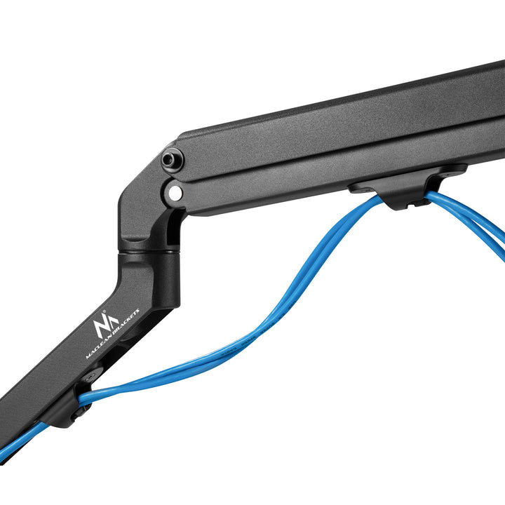 Maclean MC-906 Supporto per monitor con molla a gas 17"-27" Supporto da scrivania braccio per monitor girevole, inclinabile e ruotabile VESA 75x75 100x100 fino a 8 kg