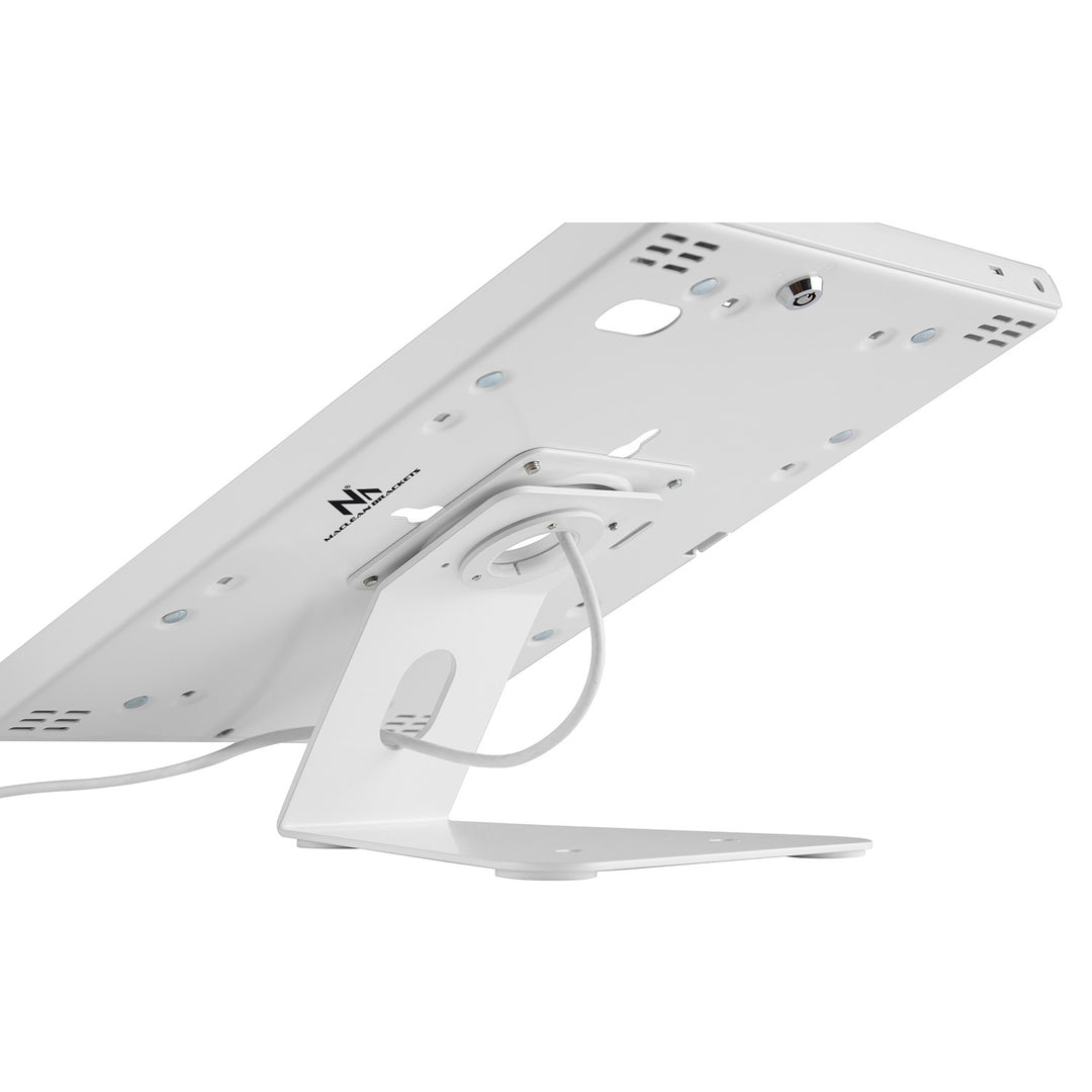 Maclean MC-909W Staffa di montaggio per tablet antifurto da appoggio da parete compatibile con  iPad Air Pro Samsung Galaxy Tab A (2019) Fiere Negozi