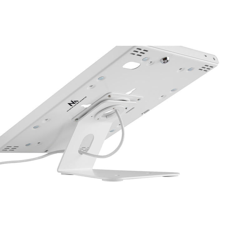 Maclean MC-909W Staffa di montaggio per tablet antifurto da appoggio da parete compatibile con  iPad Air Pro Samsung Galaxy Tab A (2019) Fiere Negozi