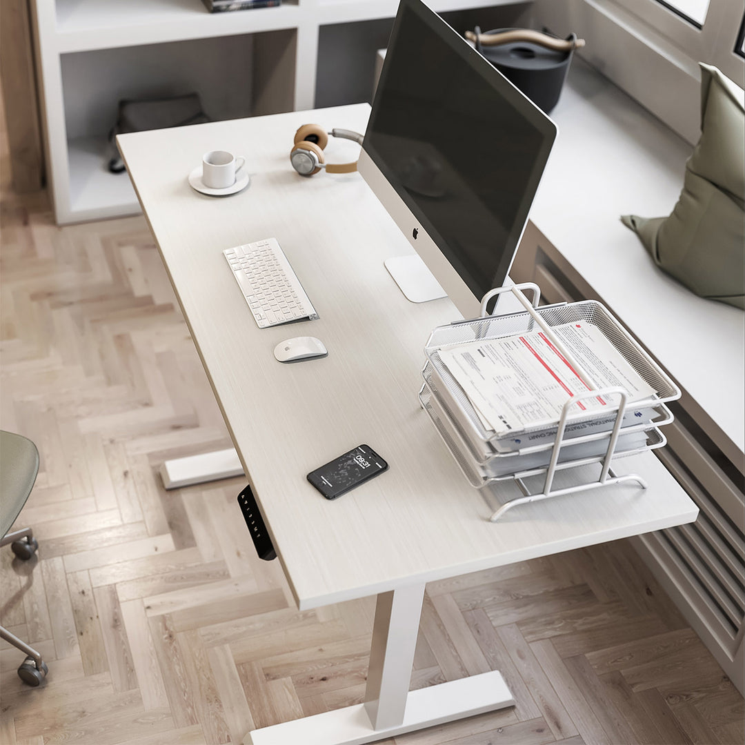 Ergo Office ER-433 Scrivania Sit-Stand Struttura elettrica regolabile in altezza fino a 80 kg Scrivania da ufficio senza piano d'appoggio