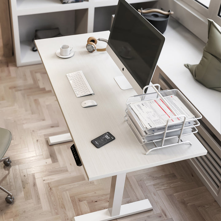 Ergo Office ER-433 Scrivania Sit-Stand Struttura elettrica regolabile in altezza fino a 80 kg Scrivania da ufficio senza piano d'appoggio