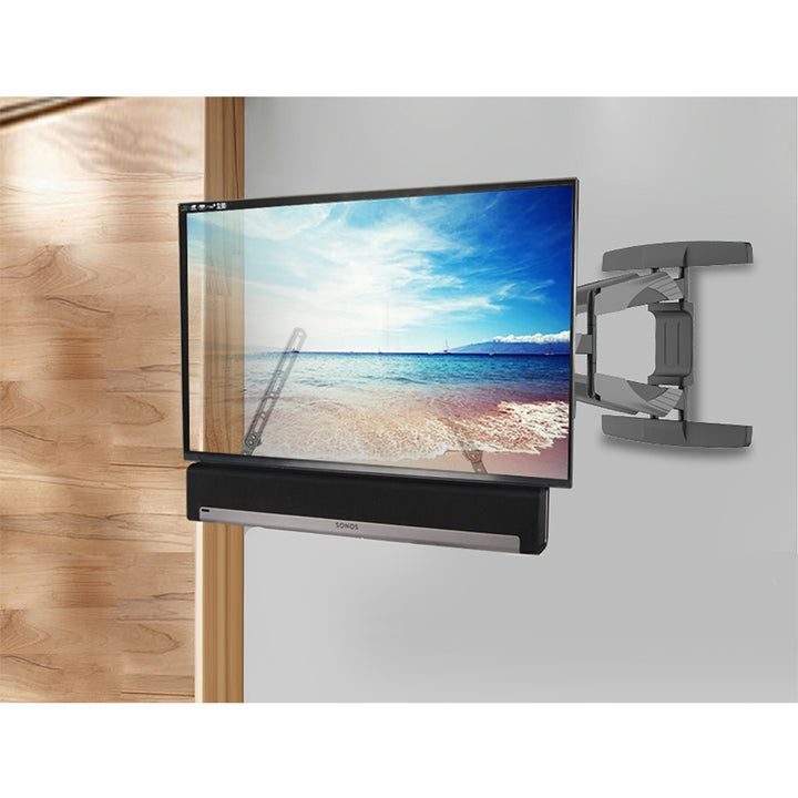 Maclean MC-912 Supporto universale per soundbar fino a 15 kg Supporto per altoparlanti da montare sotto o sopra la TV...