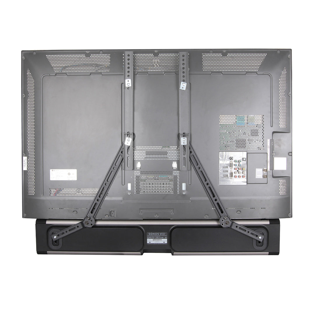 Maclean MC-912 Supporto universale per soundbar fino a 15 kg Supporto per altoparlanti da montare sotto o sopra la TV...