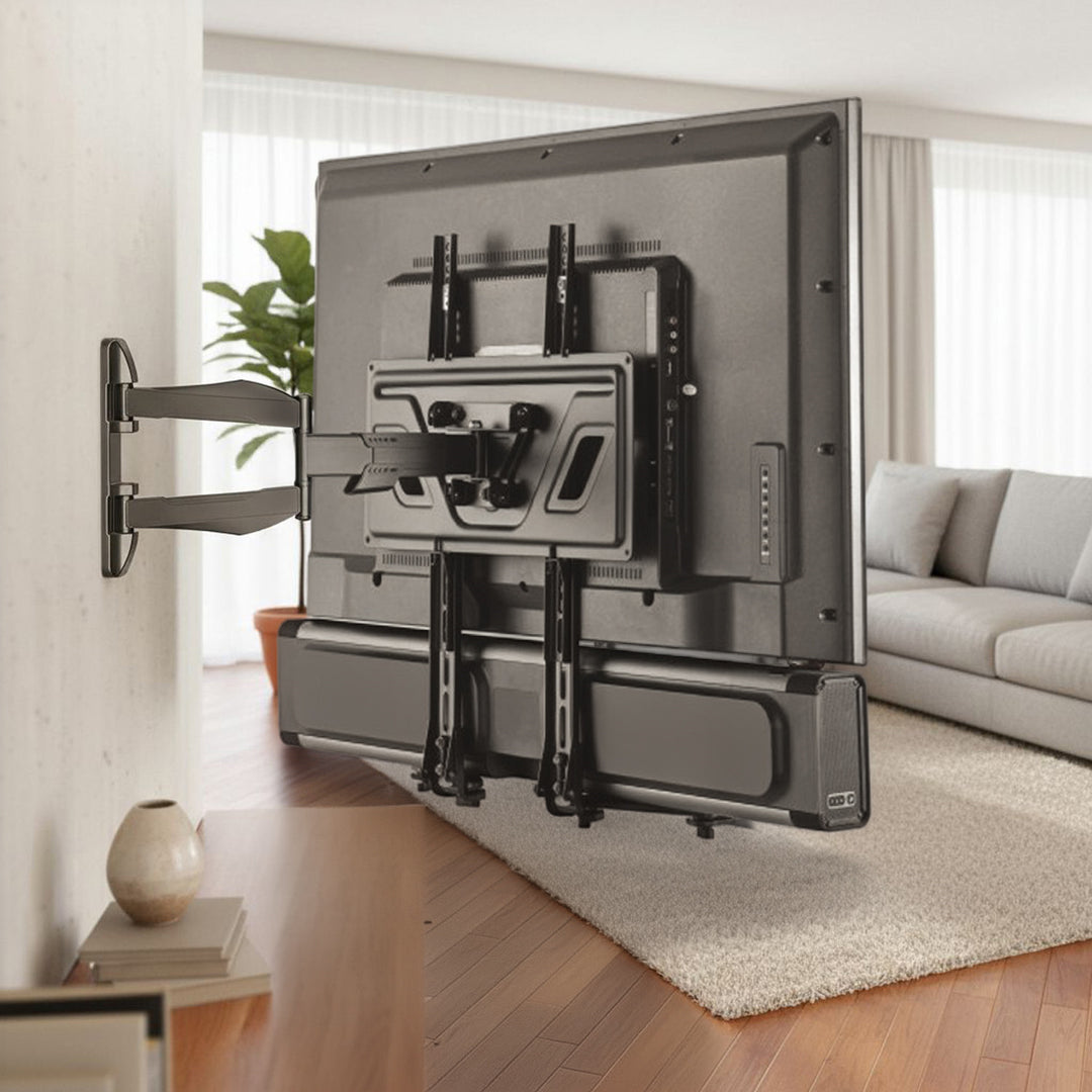 Supporto universale per soundbar fino a 15 kg Supporto per altoparlanti da montare sotto la TV