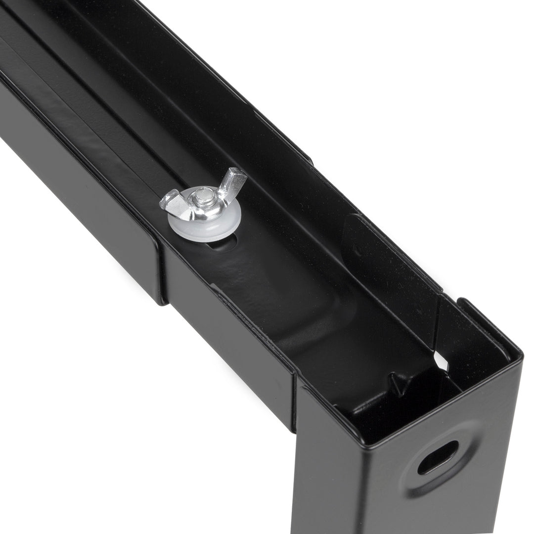 Maclean MC-915 B Supporto universale per microonde con braccio telescopico Staffa da parete per forno a microonde  fino a 30kg (nero)
