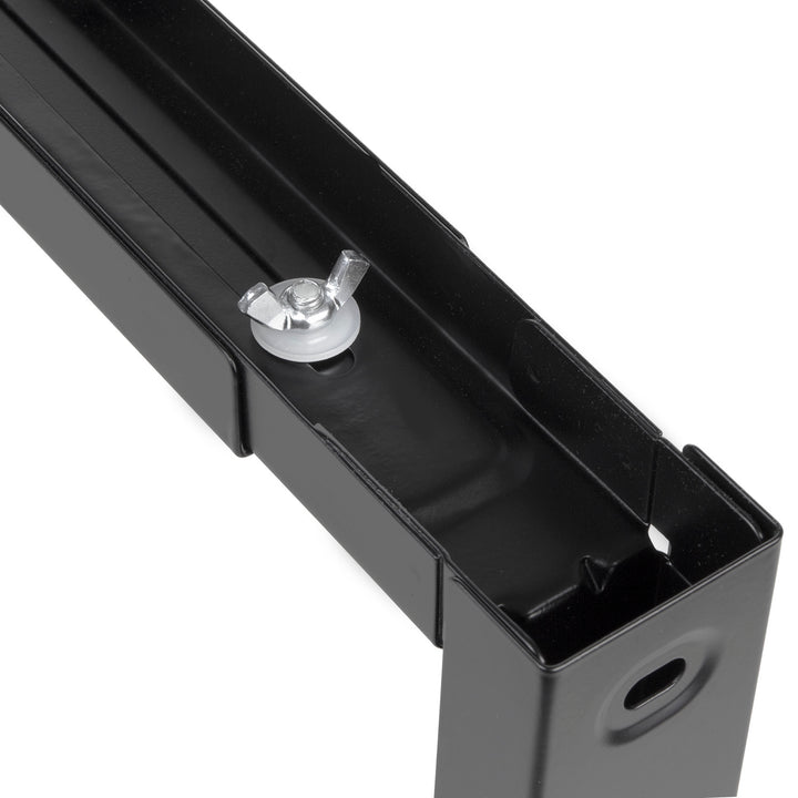 Maclean MC-915 B Supporto universale per microonde con braccio telescopico Staffa da parete per forno a microonde  fino a 30kg (nero)