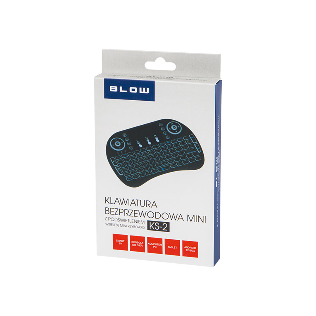 Mini tastiera wireless Blow KS-2 con retroilluminazione e touchpad