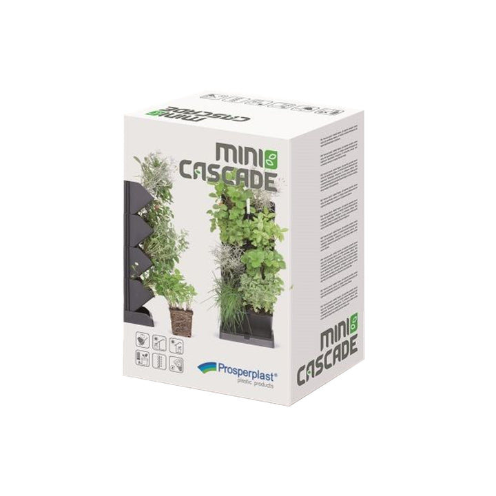Vasi da fiori modulari da giardino verticali Mini Cascade antracite