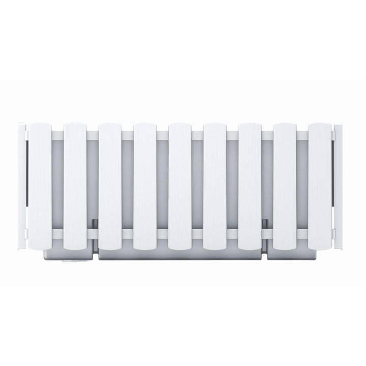Prosperplast Boardee Fencycase fioriera per balcone balconiera vaso per interni ed esterni 38 cm bianco