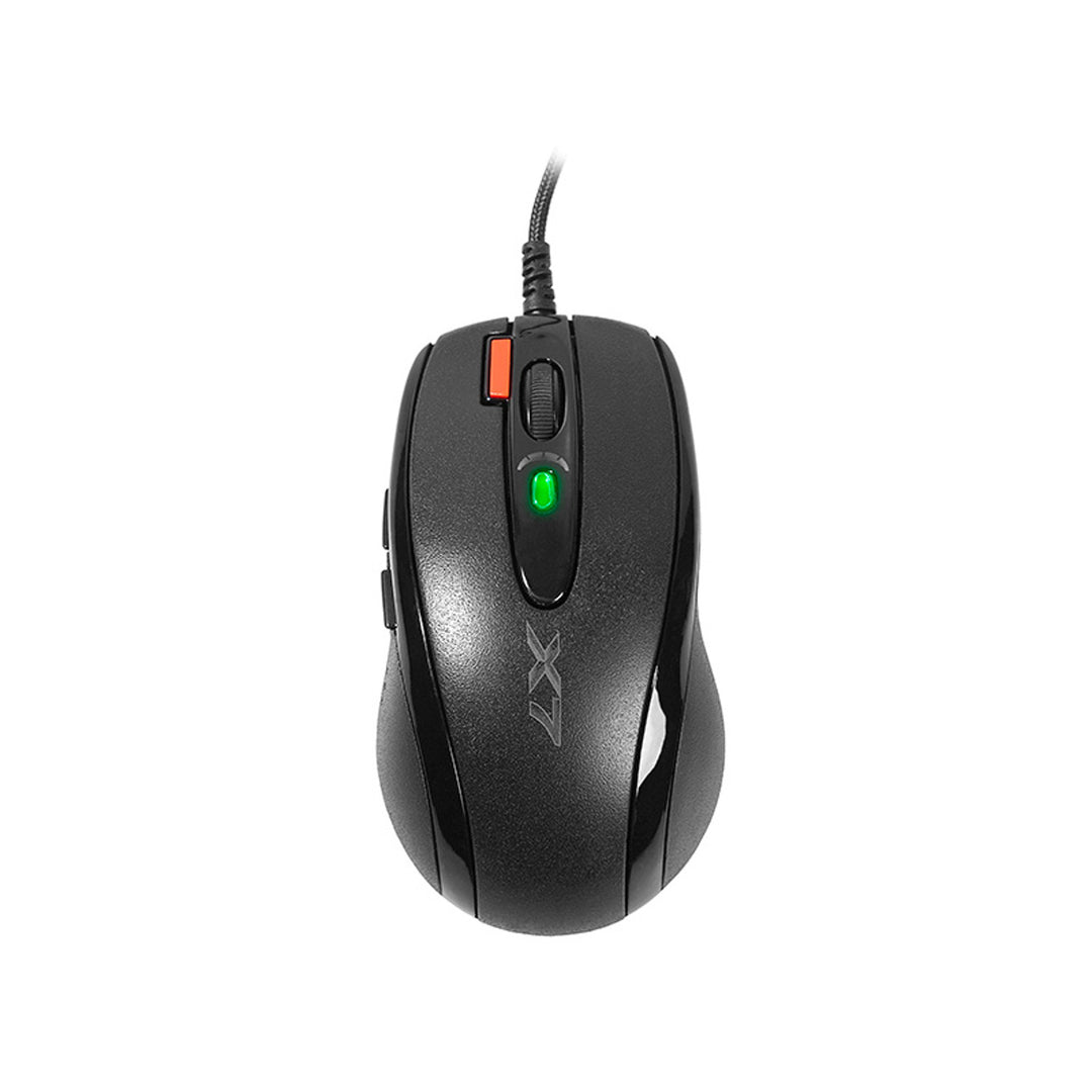 Set mouse + tappetino A4Tech, 7 pulsanti, sensore ottico, USB, X-Game X-7120