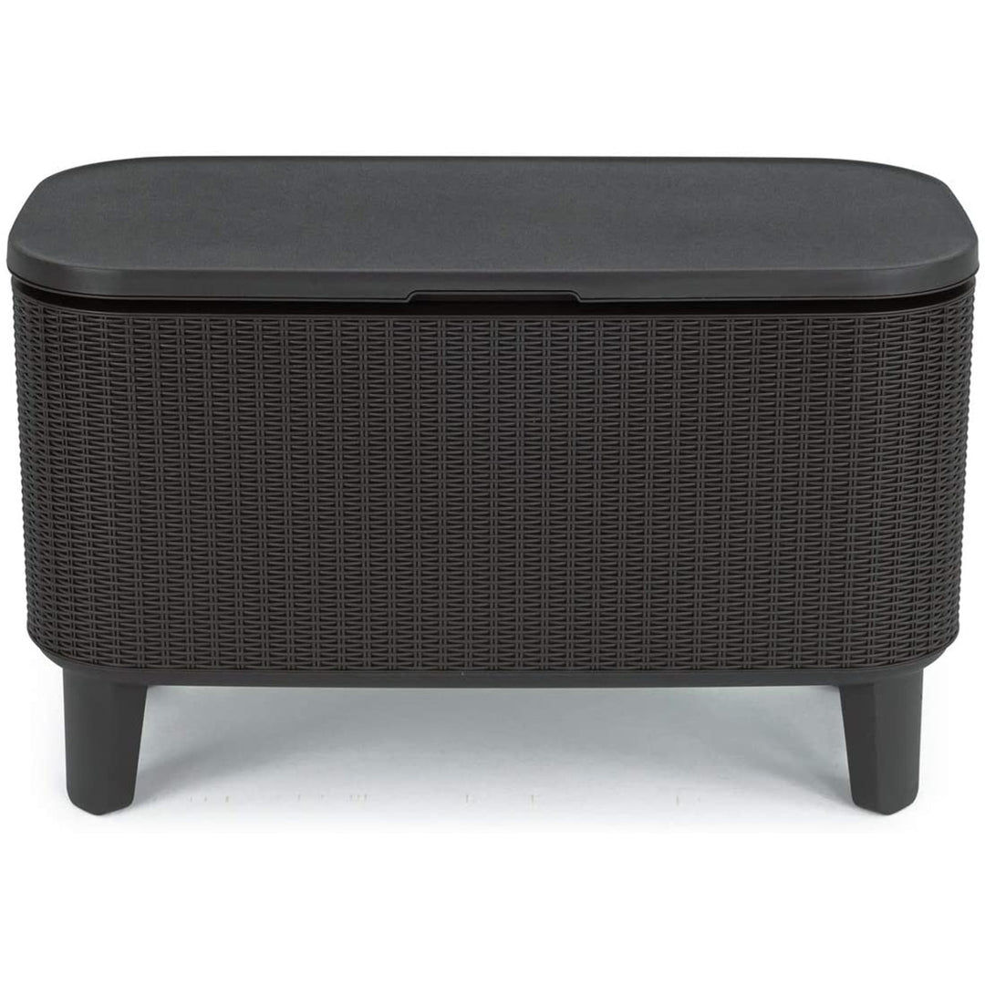 Tavolo bar da giardino 2in1 Keter, bar con contenitore refrigerante Bevy Cool Bar Rattan