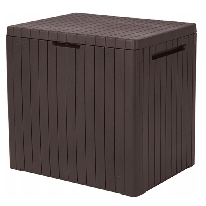 City Storage Box 113L scatola a cuscino scatola portaoggetti scatola da giardino con coperchio marrone