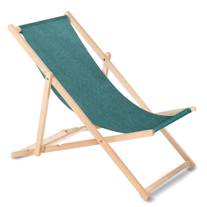 Sdraio in legno di faggio GreenBlue GB183M Turchese melange