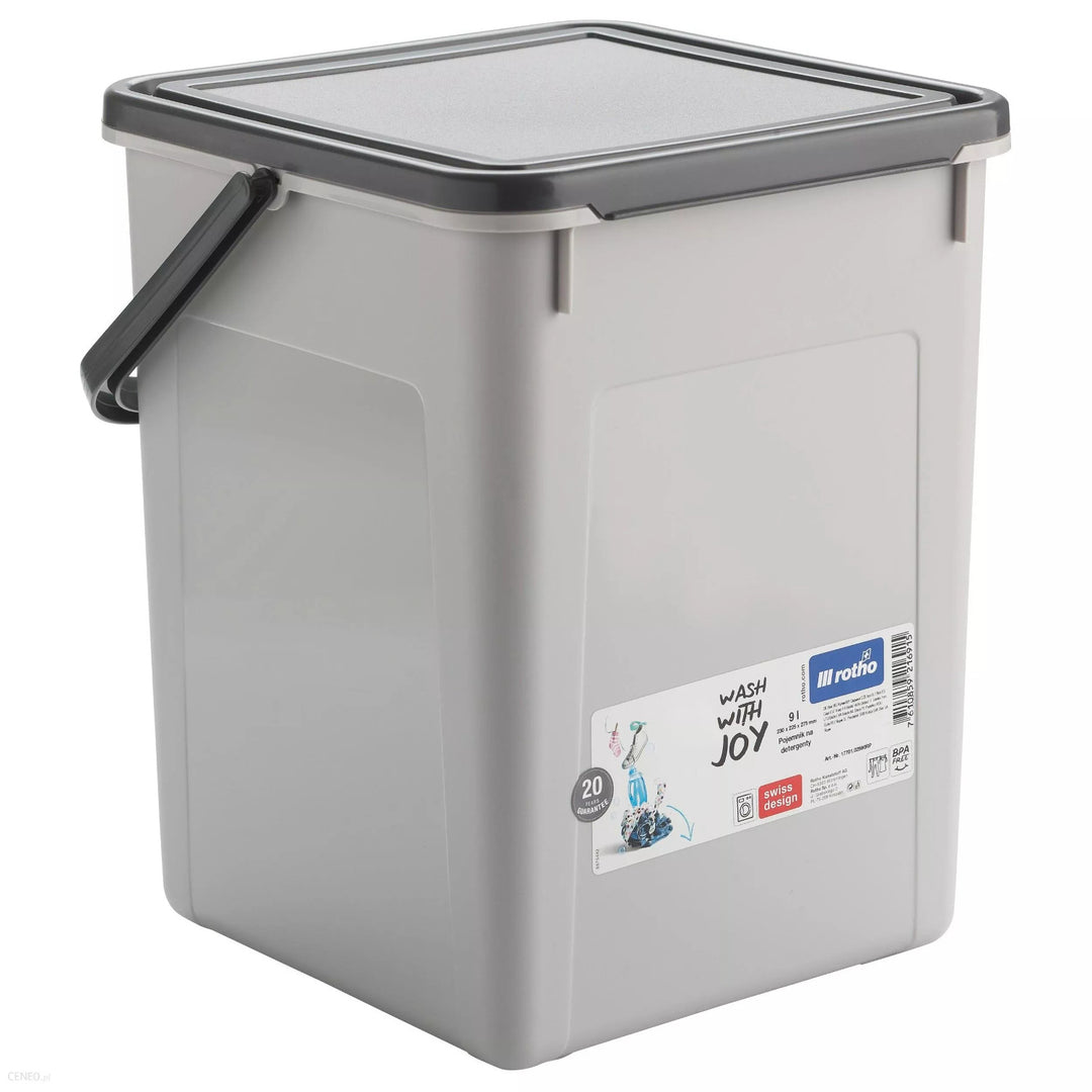 Contenitore polvere per compresse 5 kg 9L colore Rotho grigio