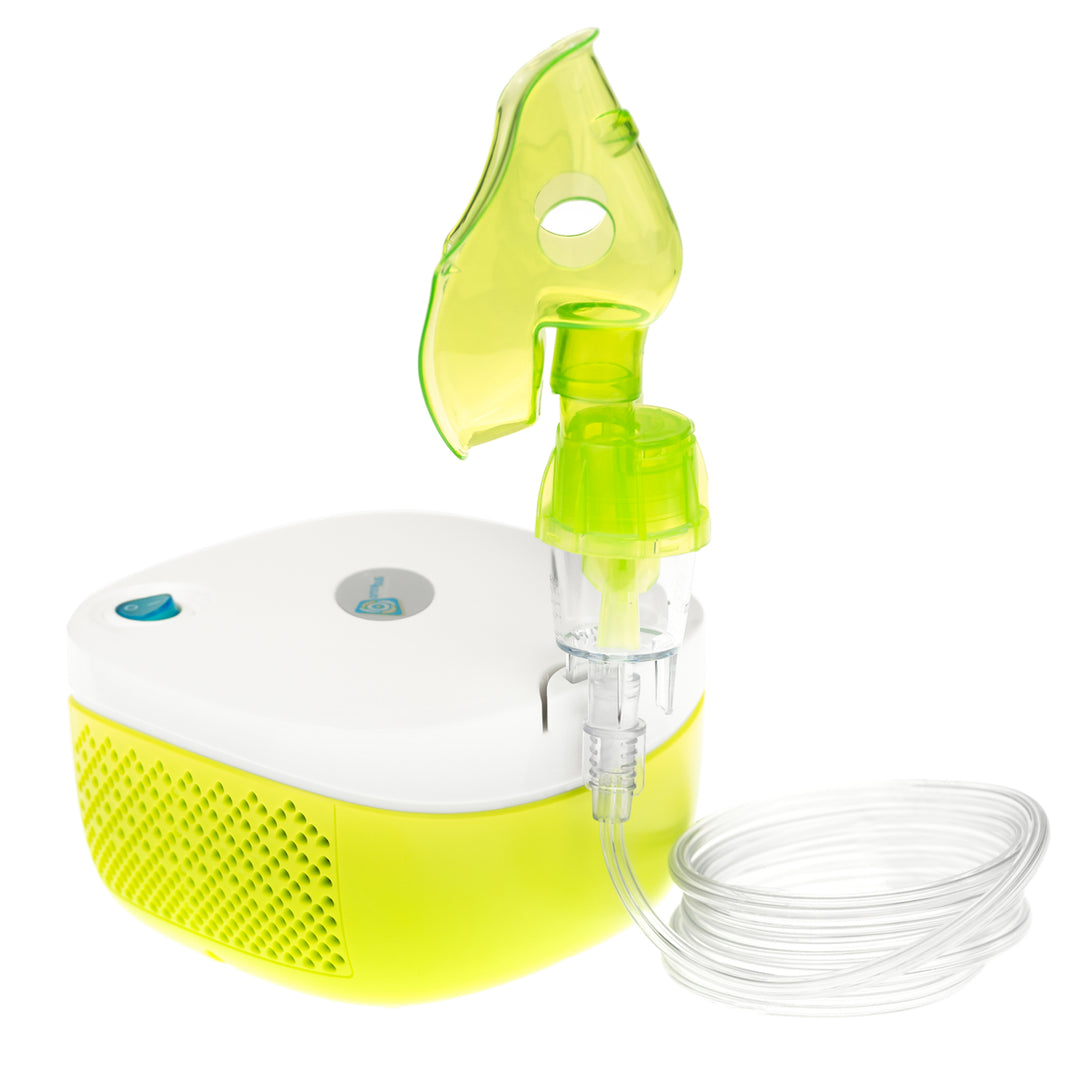 Omnibus Nubi BR-CN195 Set inalatore elettrico per inalatori per bambini e adulti Nebulizzatore Maschera profilata per inalazione per adulti e bambini