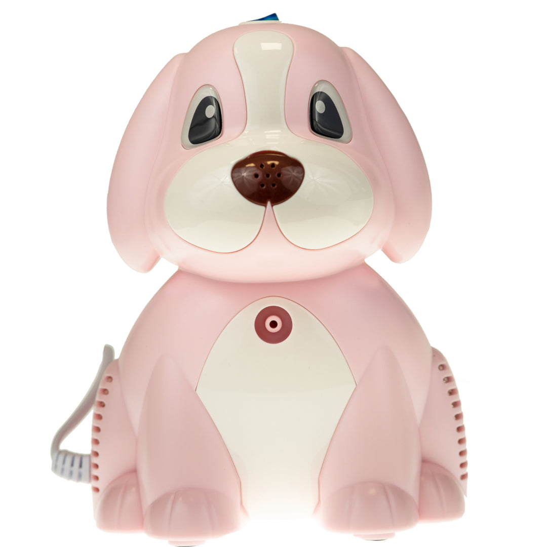 Omnibus BR-CN171 Inalatore elettrico Puppy Set inalatore per bambini e adulti Nebulizzatore Maschera per inalazione per adulti e bambini Rosa