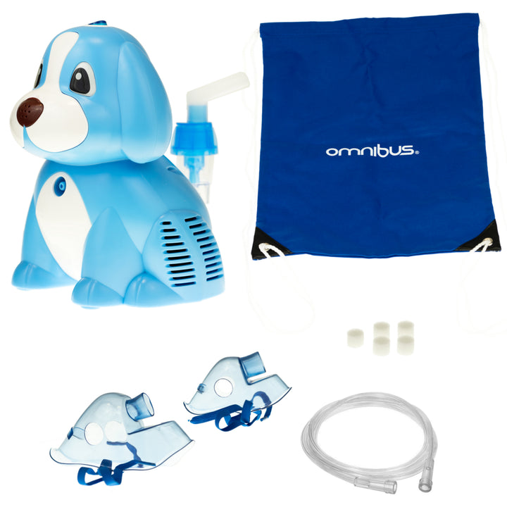 Inalatore elettrico per cuccioli Set inalatore per cani per bambini e adulti Nebulizzatore Maschera per inalazione per adulti e bambini (blu)