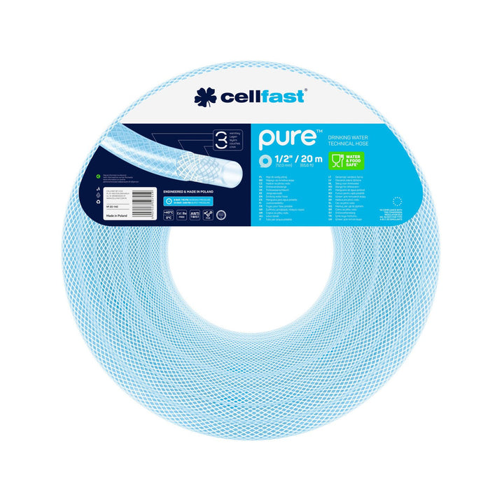 Tubo per acqua potabile a 3 strati Cellfast Pure 12,5 mm x 2,5 mm 20 m