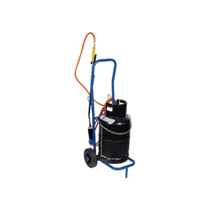 Tooland QT118 carrello portabombole in acciaio fino a 100 kg blu